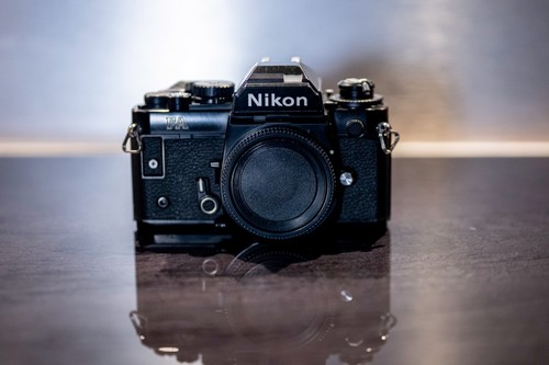 Analoge slr filmkamera - analoge, nikon