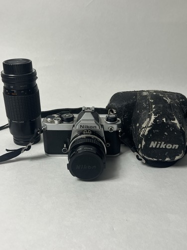 Nikon 35mm filmkamera set - fm, +